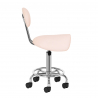 Arbetsstol / sadelstol med ryggstöd 6001 rosa