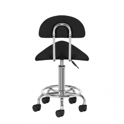 Arbetsstol / sadelstol med ryggstöd 6001 svart