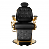 Barberarstol GABBIANO FRANCESCO GOLD svart
