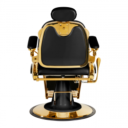 Barberarstol GABBIANO FRANCESCO GOLD svart