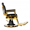 Barberarstol GABBIANO FRANCESCO GOLD svart