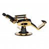 Barberarstol GABBIANO FRANCESCO GOLD svart
