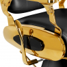 Barberarstol GABBIANO FRANCESCO GOLD svart