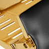 Barberarstol GABBIANO FRANCESCO GOLD svart