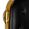 Barberarstol GABBIANO FRANCESCO GOLD svart