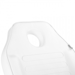 Behandlingssäng A 210DH med justerbar vagga, flexibla armstöd, vit