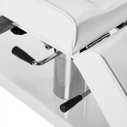 Behandlingssäng A 210DH med justerbar vagga, flexibla armstöd, vit