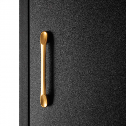 Frisörstation / Arbetsplats LABOR GABBIANO TOTEM svart / guld