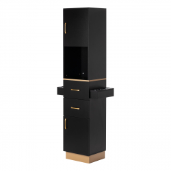 Frisörstation / Arbetsplats LABOR GABBIANO TOTEM svart / guld