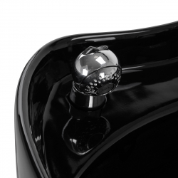 Schamponeringsstol Hair System Edge Noir svart