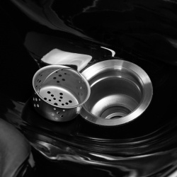 Schamponeringsstol Hair System Edge Noir svart