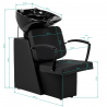 Schamponeringsstol Hair System Edge Noir svart