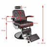 Barberarstol GABBIANO IMPERIAL brun