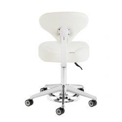 Sadelstol AZZURRO 156F BUMP-UP vit med ryggstöd