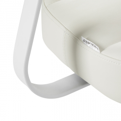 Sadelstol AZZURRO 156F BUMP-UP vit med ryggstöd