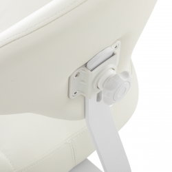 Sadelstol AZZURRO 156F BUMP-UP vit med ryggstöd