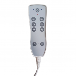 Elektrisk massagebänk / behandlingssäng SPA AZZURRO 815B vit, 2-motor, grå, belysning, uppvärmning
