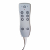 Elektrisk massagebänk / behandlingssäng SPA AZZURRO 815B vit, 2-motor, grå, belysning, uppvärmning