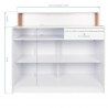 Receptionsdisk GABBIANO PEARL vit