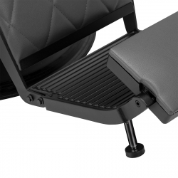 Barberarstol Hair System BM88066B grå