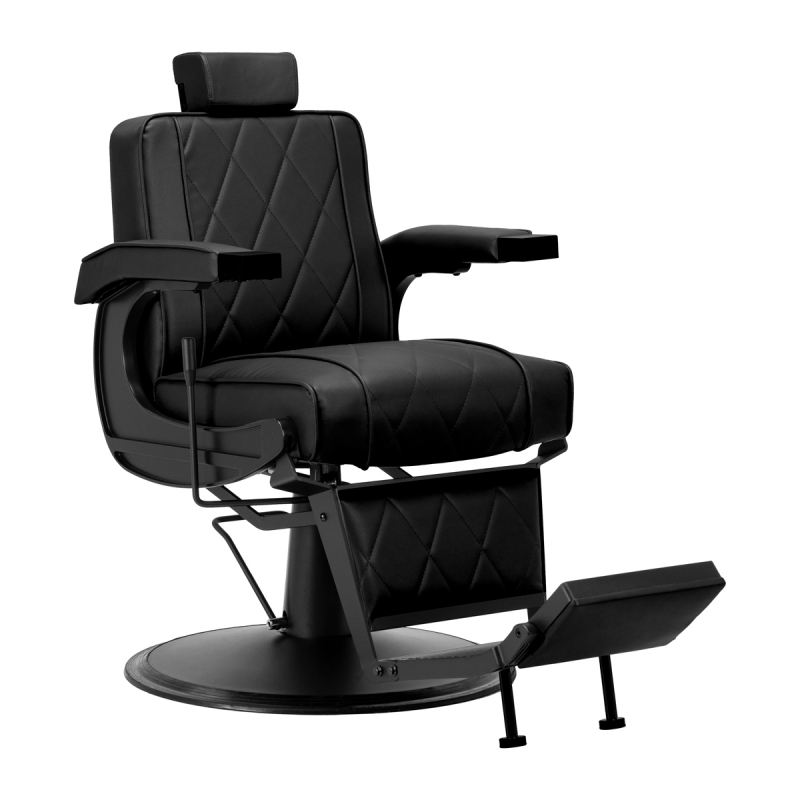 Barberarstol Hair System BM88066B svart