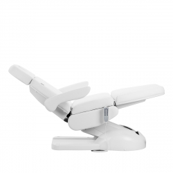 Elektrisk fotvårdsstol / behandlingsbänk Azzurro Lux PEDI vit 5-motor med lutning