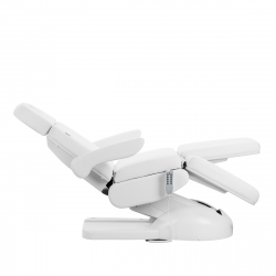 Elektrisk fotvårdsstol / behandlingsbänk Azzurro Lux PEDI vit 5-motor med lutning