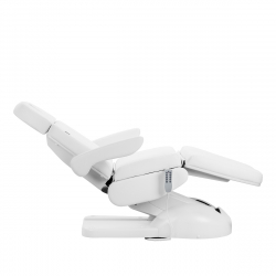 Elektrisk fotvårdsstol / behandlingsbänk Azzurro Lux PEDI vit 5-motor med lutning