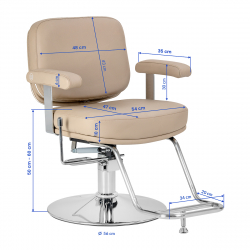 Frisörstol / barberarstol OMEGA Astra Plus beige