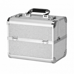 Kosmetikväska / sminkväska Silver L i aluminium