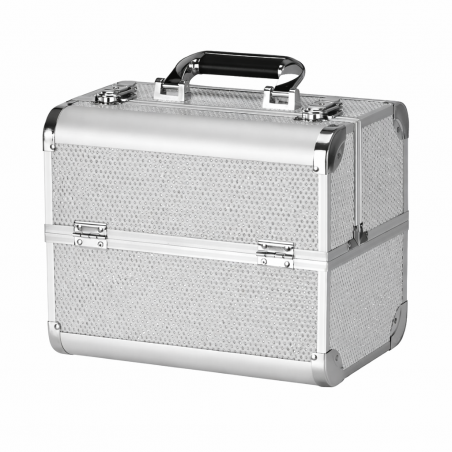 Kosmetikväska / sminkväska Silver L i aluminium