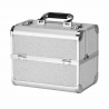 Kosmetikväska / sminkväska Silver L i aluminium