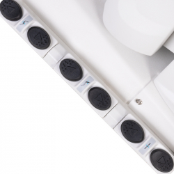 Elektrisk fotvårdsstol AZZURRO 708BS PEDI PRO 3-motor vit med uppvärmning