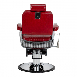 Barberarstol HAIR SYSTEM ROYAL X röd