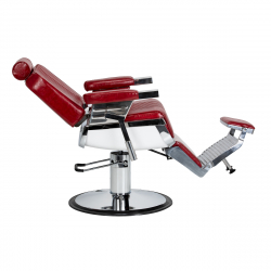 Barberarstol HAIR SYSTEM ROYAL X röd
