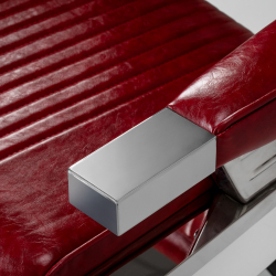 Barberarstol HAIR SYSTEM ROYAL X röd