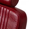 Barberarstol HAIR SYSTEM ROYAL X röd