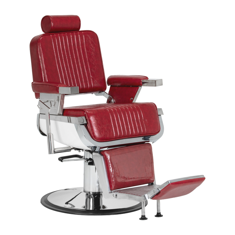 Barberarstol HAIR SYSTEM ROYAL X röd