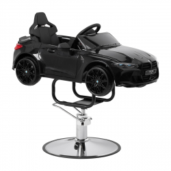 Frisörstol GABBIANO BMW svart för barn