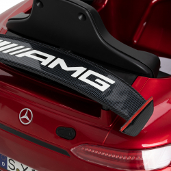Frisörstol GABBIANO Mercedes röd för barn