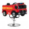 Frisörstol GABBIANO Brandbil röd för barn