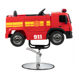 Frisörstol GABBIANO Brandbil röd för barn