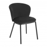 Sammetsstol 4Rico Linea svart