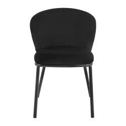 Sammetsstol 4Rico Linea svart