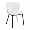 Sammetsstol 4Rico Linea vit