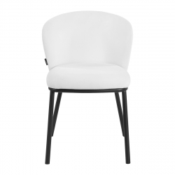 Sammetsstol 4Rico Linea vit