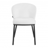 Sammetsstol 4Rico Linea vit