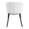 Sammetsstol 4Rico Linea vit