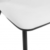 Sammetsstol 4Rico Linea vit