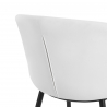 Sammetsstol 4Rico Linea vit